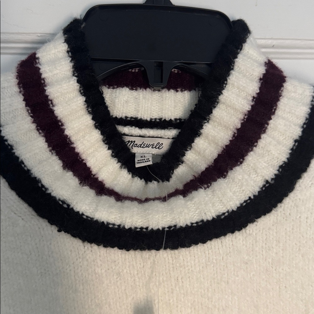 Madewell Rib Trim Mockneck Sweater - Picture 2 of 3